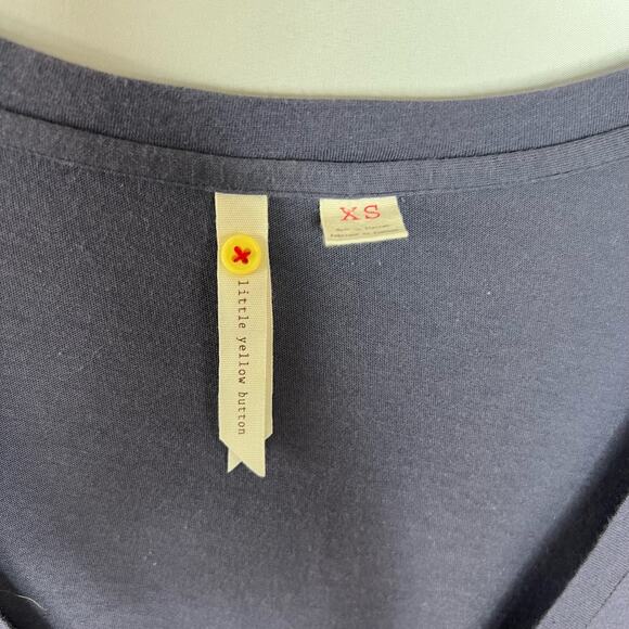 Little Yellow Button Anthropologie Striped Dress Size XS - Picture 6 of 6